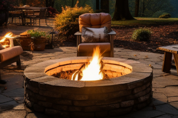 焚き火が楽しめるグランピング