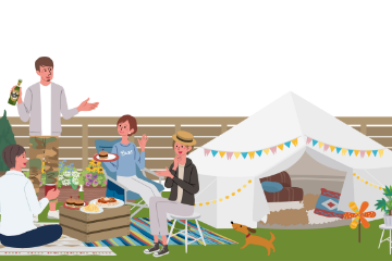 日帰り利用可能なグランピング