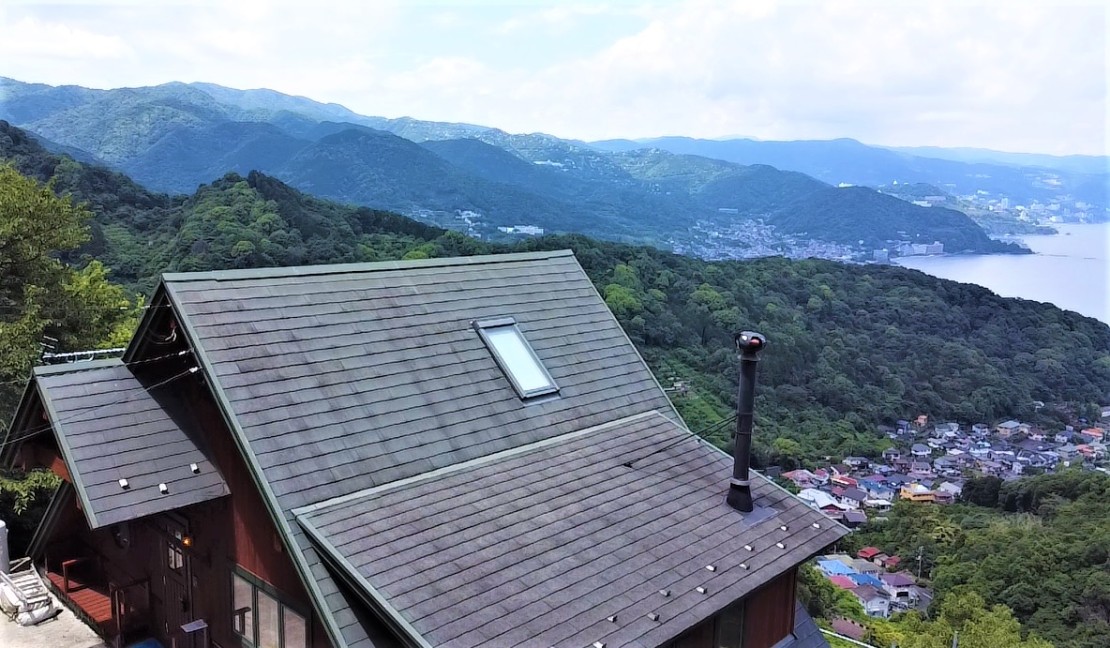 静岡県 熱海のコテージ｜天空露天風呂（温泉）熱海マーベラスの写真：オーシャンビュー！