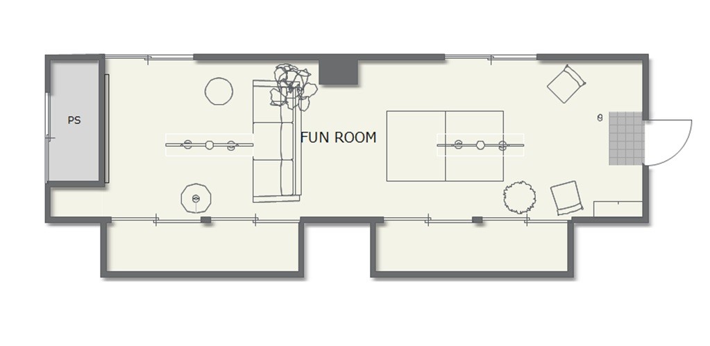 天空露天風呂（温泉）熱海マーベラス｜静岡県・熱海｜地下間取図（ファンルーム）