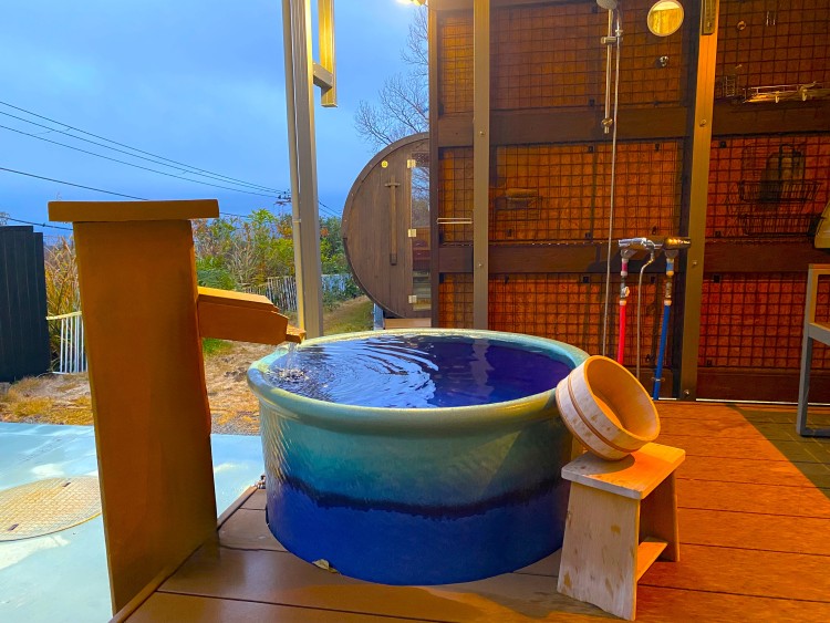 静岡県 伊豆高原のコテージ｜ポッケまほろの写真：温泉
