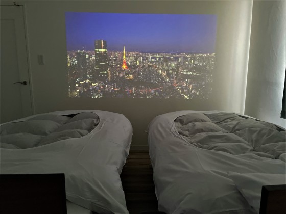 静岡県 伊豆高原の貸別荘・コテージ｜ハイランドガーデン伊豆：プロジェクター