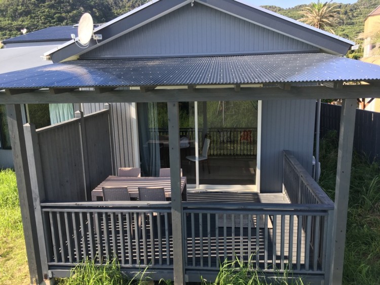 千葉県 館山・南房総のコテージ｜シーサイドガーデン　DAYOFFの写真：専用ウッドデッキ