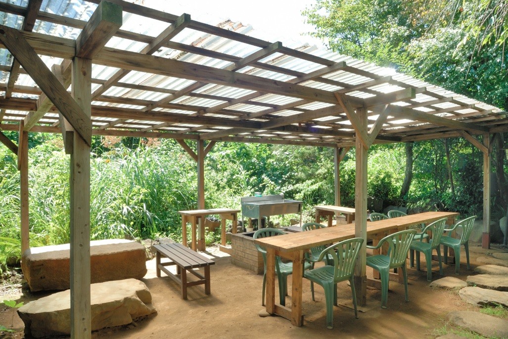 SEIRINKAN annex　別邸 静林館｜静岡県・伊豆高原｜BBQ場（屋根付き）