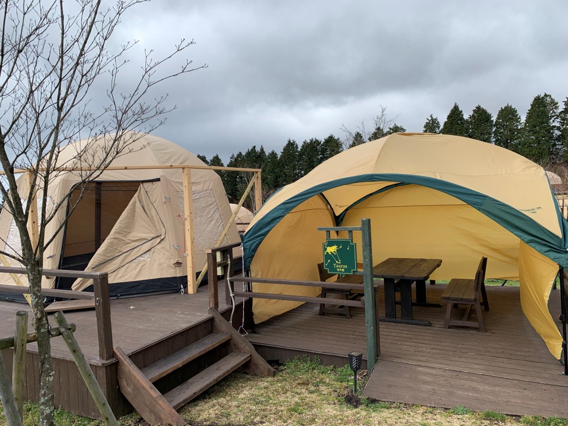 くじゅう花公園　キャンピングリゾート　花と星｜大分県・九重・久住・竹田・長湯｜BBQガスグリルテント
