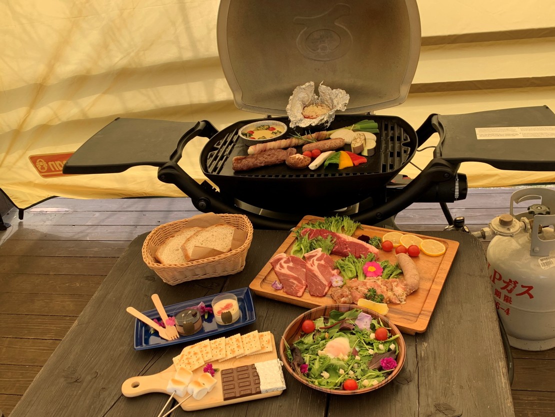 くじゅう花公園　キャンピングリゾート　花と星｜大分県・九重・久住・竹田・長湯｜ガスグリルプランBBQ