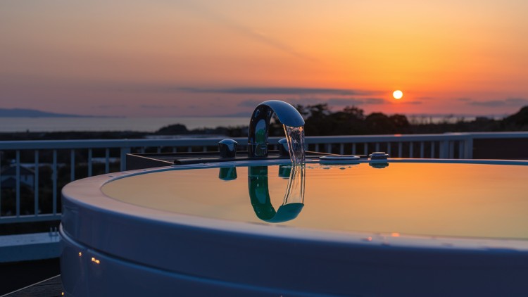 千葉県 館山・南房総のコテージ｜デュエットリゾート館山ロータスの写真：大島を眺望する絶景