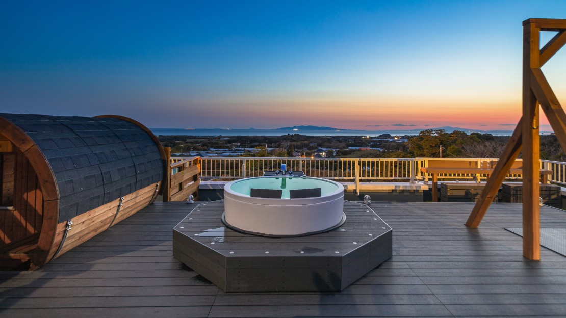 千葉県 館山・南房総のコテージ｜デュエットリゾート館山ロータスの写真：大島を見渡す絶景