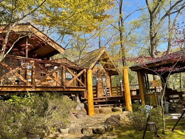 静岡県 中伊豆のコテージ｜癒しの森スターヒルズ　キキの家の写真：コテージ外観