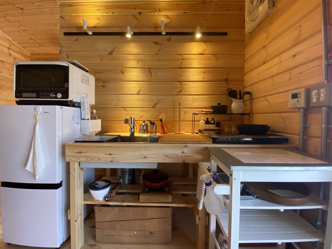 森のログハウスSEN｜群馬県・北軽井沢・嬬恋・万座｜ハンドメイドキッチン