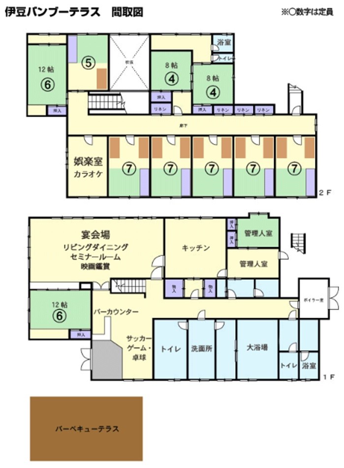 Izu Banboo Terrace　(伊豆バンブーテラス)｜静岡県・伊豆高原｜間取図