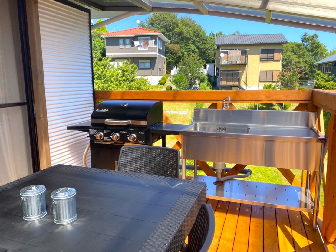 熱海セレナ｜静岡県・熱海｜BBQガスグリル＆流し台