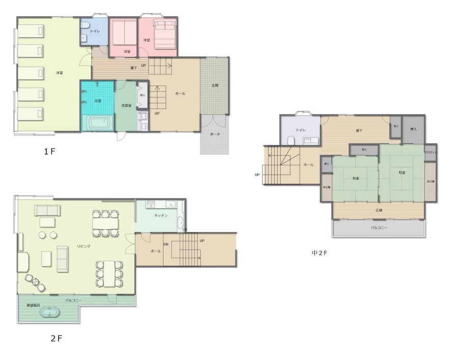 IZU Rising Sun　（伊豆ライジングサン）｜静岡県・伊豆高原｜間取図