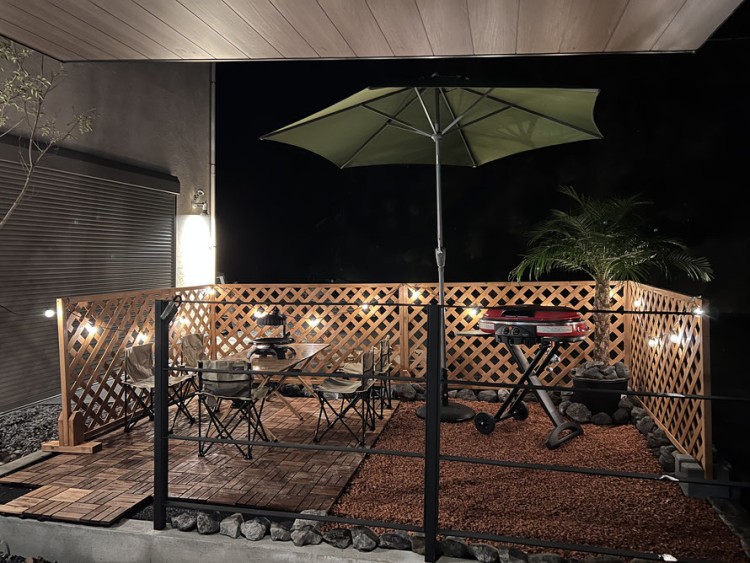 静岡県 伊豆高原のコテージ｜サウナ付プライベートヴィラ！！　グラッチェ伊豆の写真：BBQ