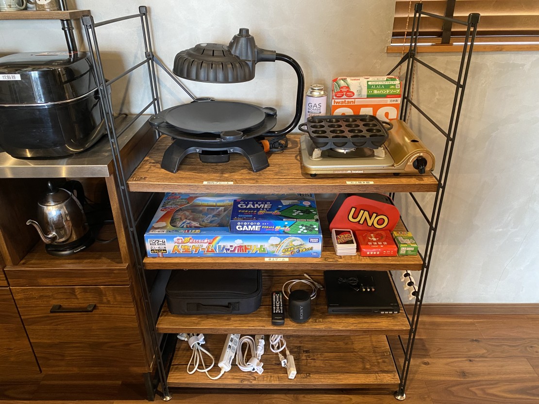 サウナ付プライベートヴィラ！！　グラッチェ伊豆｜静岡県・伊豆高原｜備品