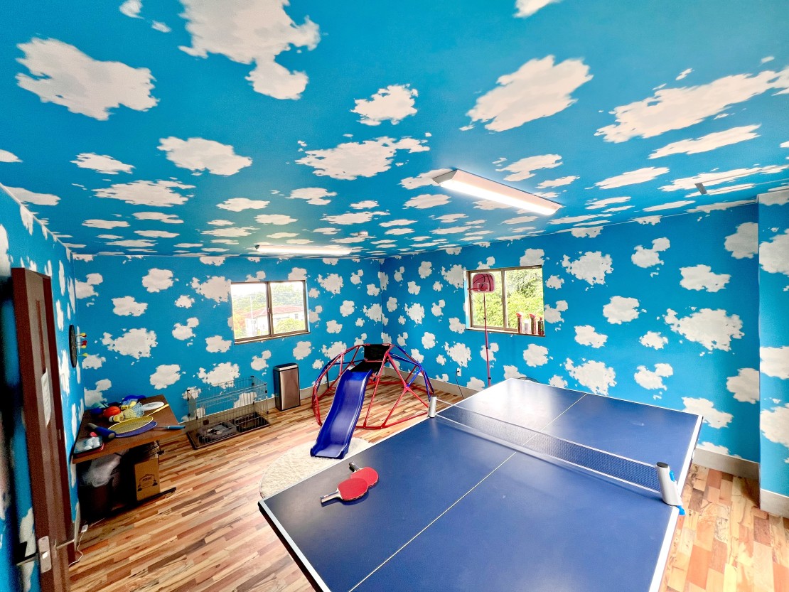 サウナ付プライベートヴィラ！！　グラッチェ伊豆｜静岡県・伊豆高原｜卓球（規格サイズ）トランポリン、バスケットなど