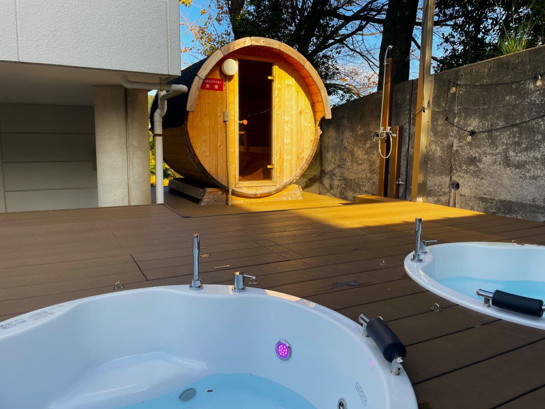 静岡県 熱海のコテージ｜チヨックス西熱海の写真：ウッドデッキ