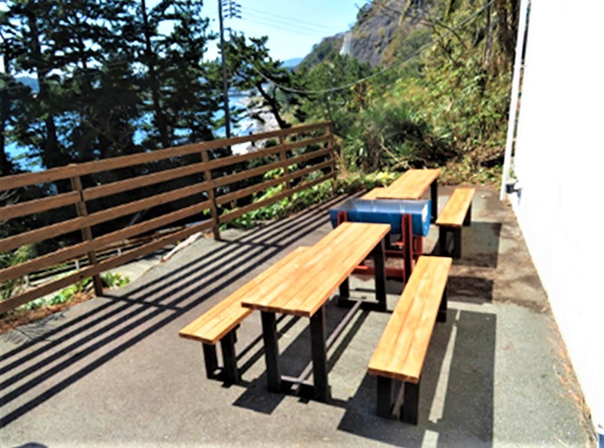 パノラマビュー東伊豆｜静岡県・東伊豆｜BBQ場はキッチンの横です。