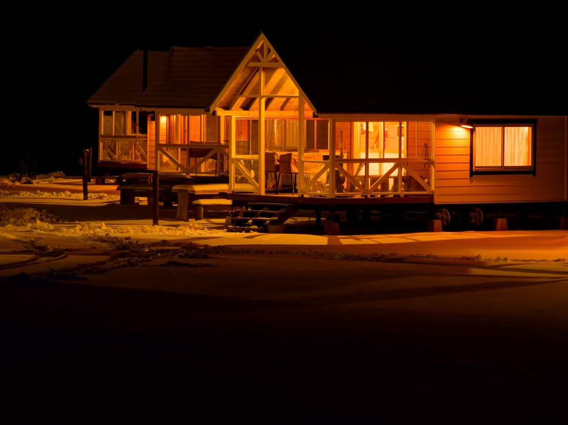 長野県 伊那・駒ヶ根・飯田・昼神のコテージ｜Stella Snow Campia 南信州　星空グランピング　“TINY HOUSE A・B”の写真：TINY(0128)