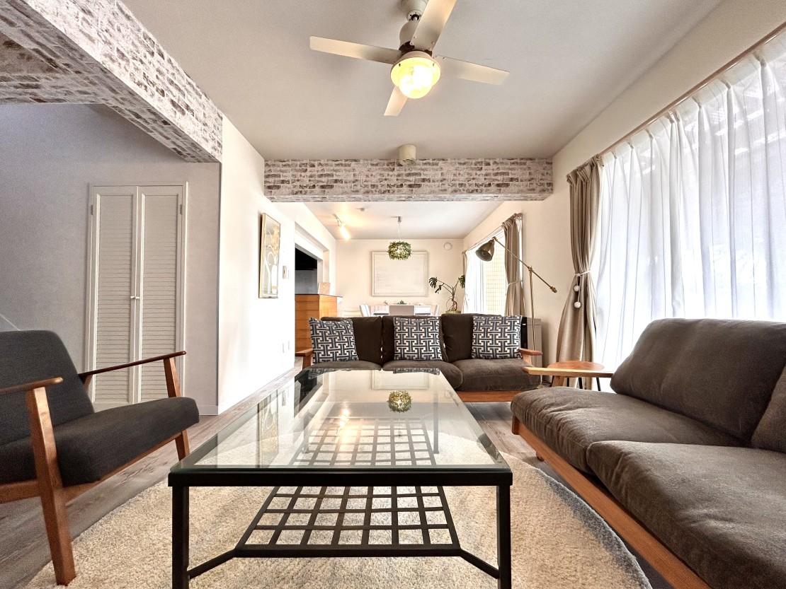 VILLA HALFMOON　【4LDK2棟/2LDK4棟】｜千葉県・館山・南房総｜132㎡のゆとりある４LDK。
三世代でもくつろげる空間設計。