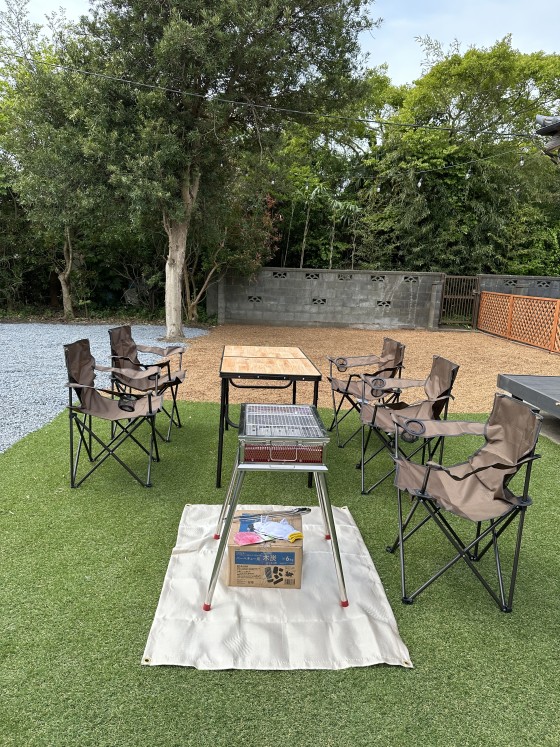 千葉県 九十九里・銚子の貸別荘・コテージ｜古民家　七福の写真：バーベキューが出来るコテージ