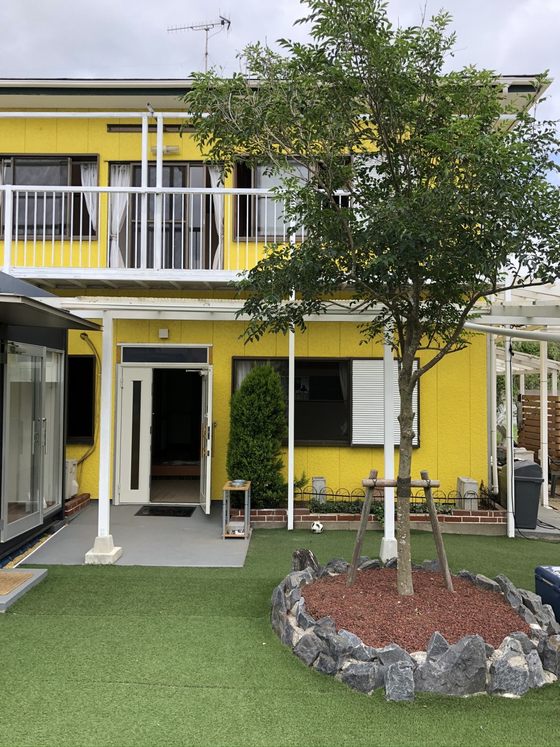 千葉県 九十九里・銚子のコテージ｜憩いの家　ふらっと別館バーベキュー in Annexの写真：黄色いお家が目印です♪