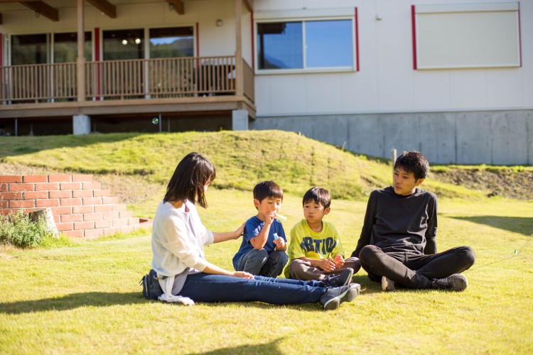 群馬県 水上・月夜野・猿ヶ京・法師のグランピング｜WIND+HORN（ウィンドアンドホルン）の写真：家族利用に最適な貸切プライベートエリア