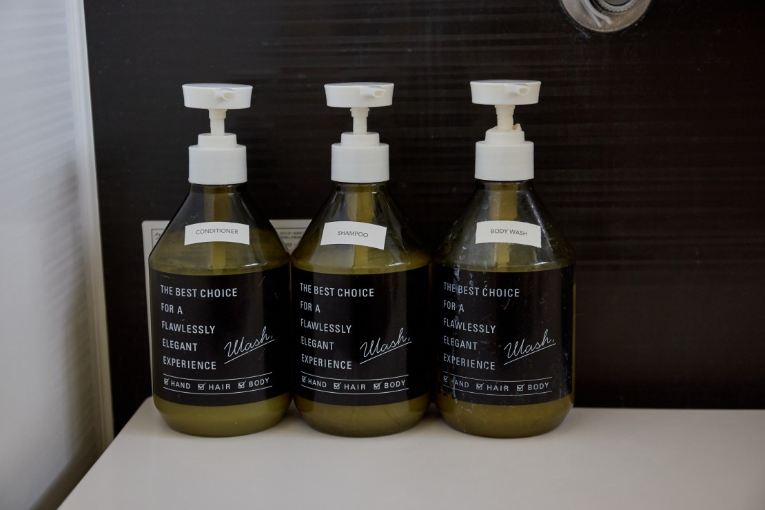 THE Air一宮　-North-　北棟｜千葉県・九十九里・銚子｜浴室にはシャンプーなどアメニティもそろっています