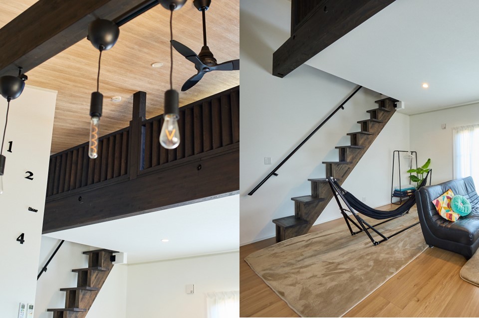 THE Air一宮　-South-　南棟｜千葉県・九十九里・銚子｜リビングの階段からは10帖のロフトへ