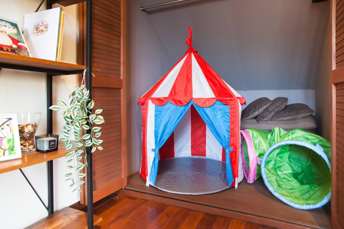 風の庵｜千葉県・勝浦・鴨川｜２階には、お子様が遊べるスペースもあります。雨でも楽しく。