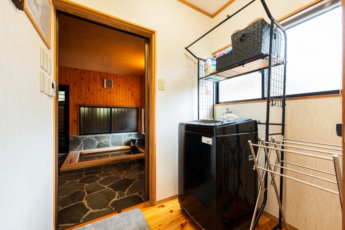 露天風呂付貸別荘　山樹荘（やまきそう）｜大分県・日田・天ヶ瀬・耶馬渓｜連泊に便利な洗濯機