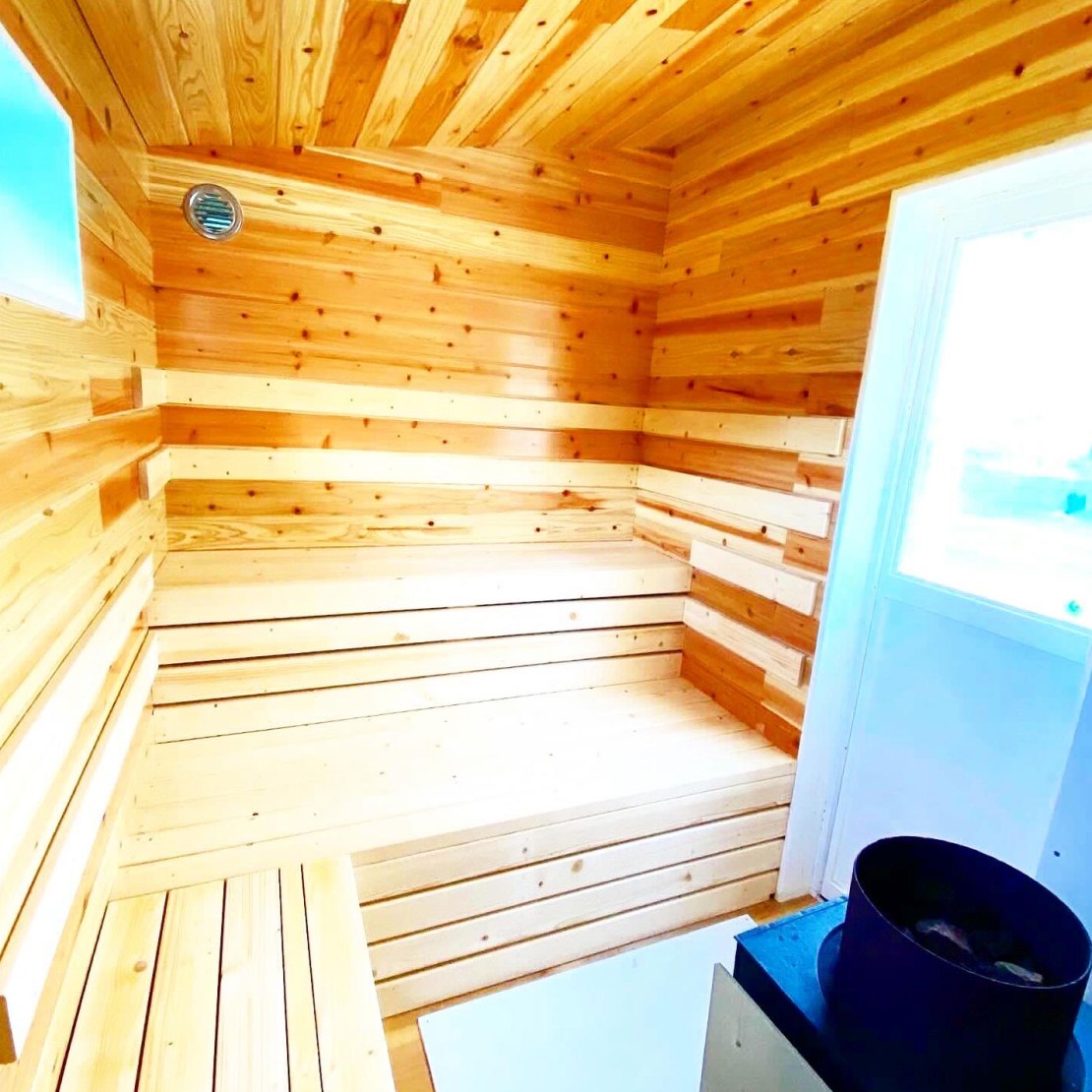 ウミカグのお宿｜千葉県・勝浦・鴨川｜ほうじ茶をご用意しておりますのでセルフロウリュでお茶の蒸気と香りをお楽しみ下さい。