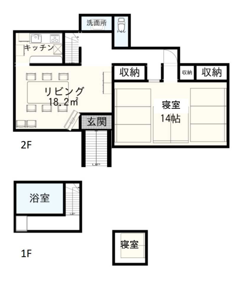 ガチンコBBQロッジ北軽井沢｜群馬県・北軽井沢・嬬恋・万座｜間取り図