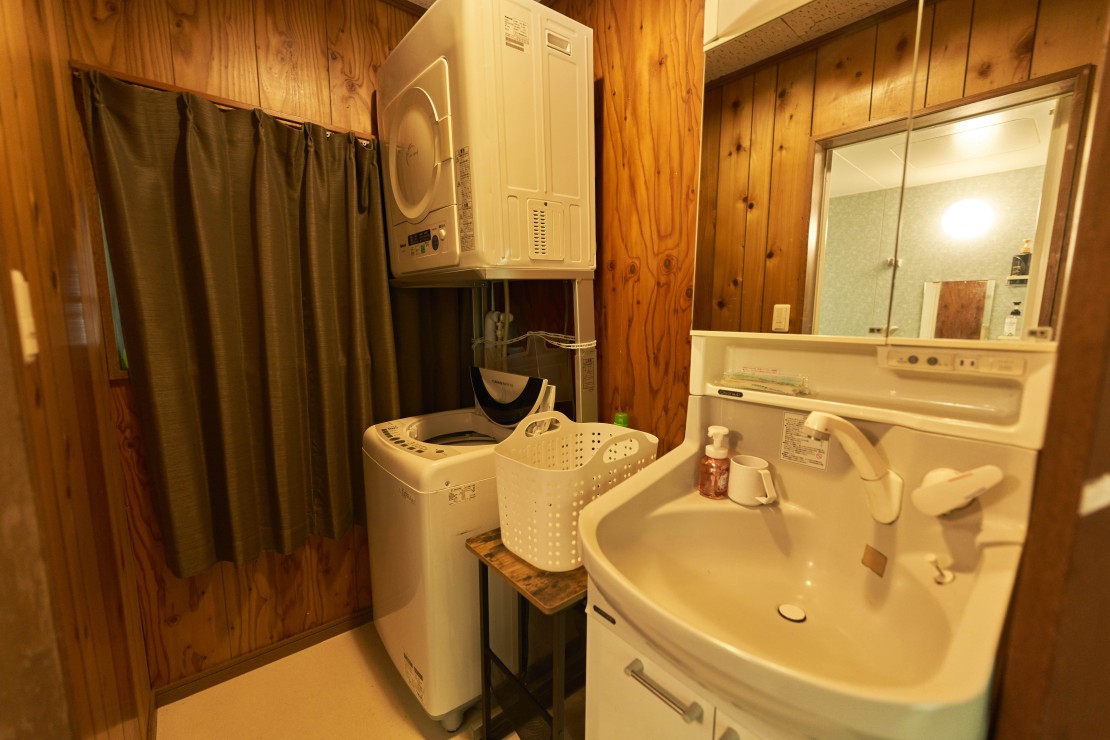 アウトドア貸切別荘北軽井沢Ⅱ｜群馬県・北軽井沢・嬬恋・万座｜洗濯も自由にしていただけます