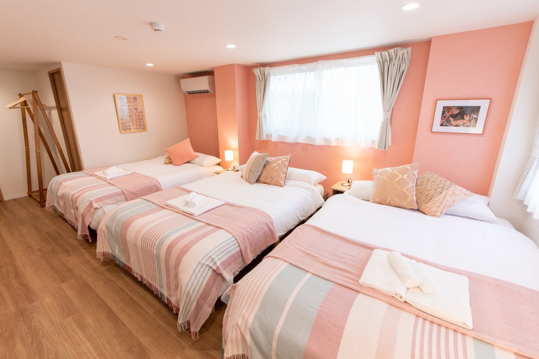 東京都 葛飾・江戸川・江東のコテージ｜TK Court Ojima さくら家🌸の写真：1階ベッドルーム