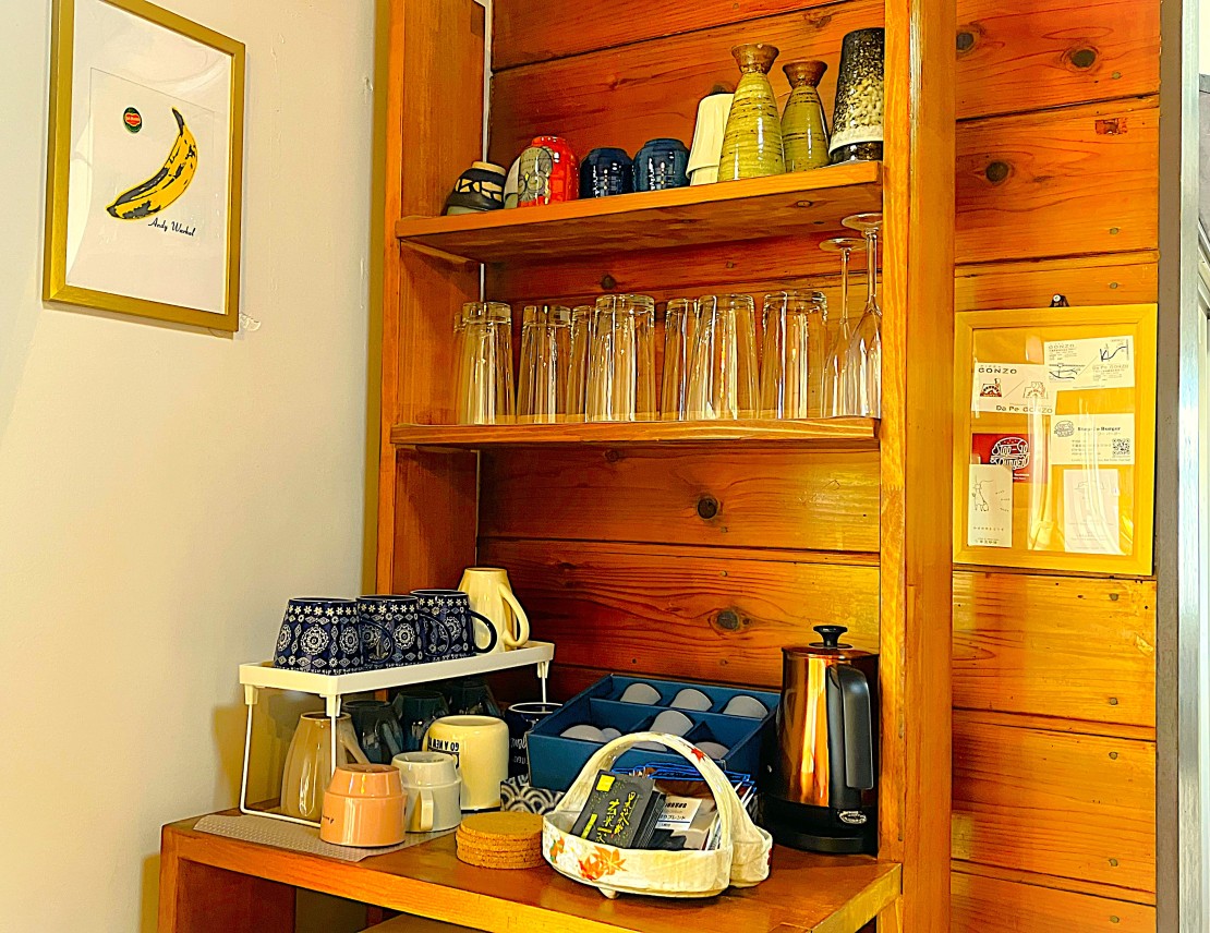 金谷バナナハウス｜千葉県・木更津・君津・富津｜グラス、マグカップ、湯飲みなども一通りご用意しております🍳