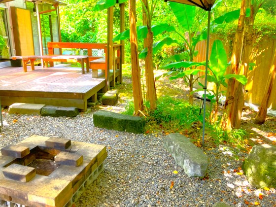 千葉県 木更津・君津・富津の貸別荘・コテージ｜金谷バナナハウス：庭付き