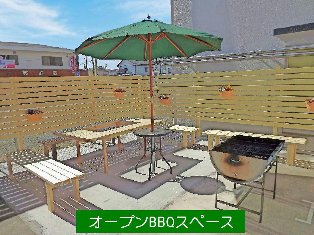 貸別荘 リザーブ｜静岡県・浜松・浜名湖｜オープンBBQスペース　１８名様迄OK！　夜間照明有り　流しそうめんも可