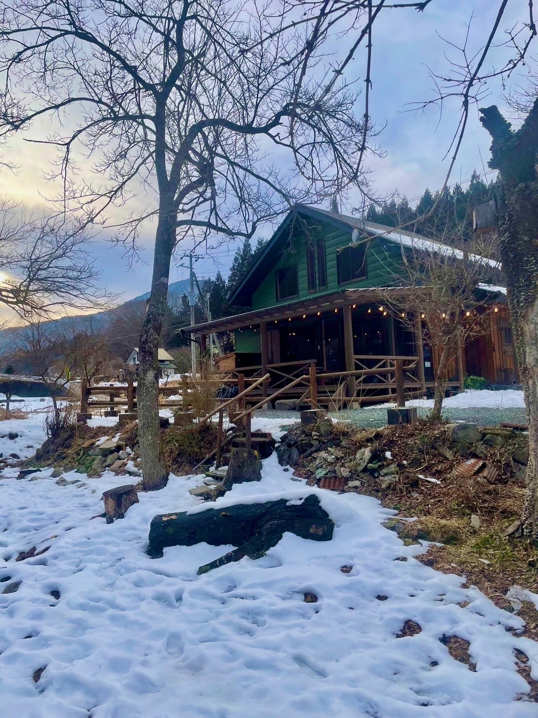 のんびり荘道志｜山梨県・大月・都留｜雪景色