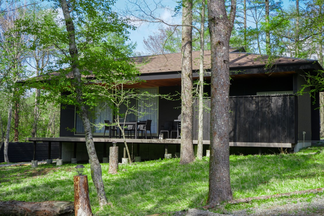 山梨県 山中湖・忍野のコテージ｜GufoRESORT富士山中湖の写真：【Due棟】建物外観