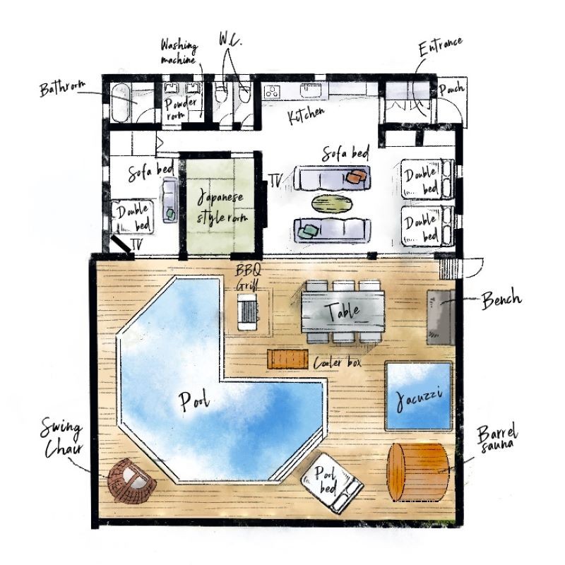 オーシャンリゾート館山 BBQハウス｜千葉県・館山・南房総｜間取り図