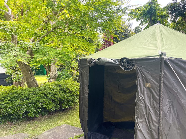 静岡県 伊豆高原のコテージ｜地中海の家の写真：本場のテントサウナ