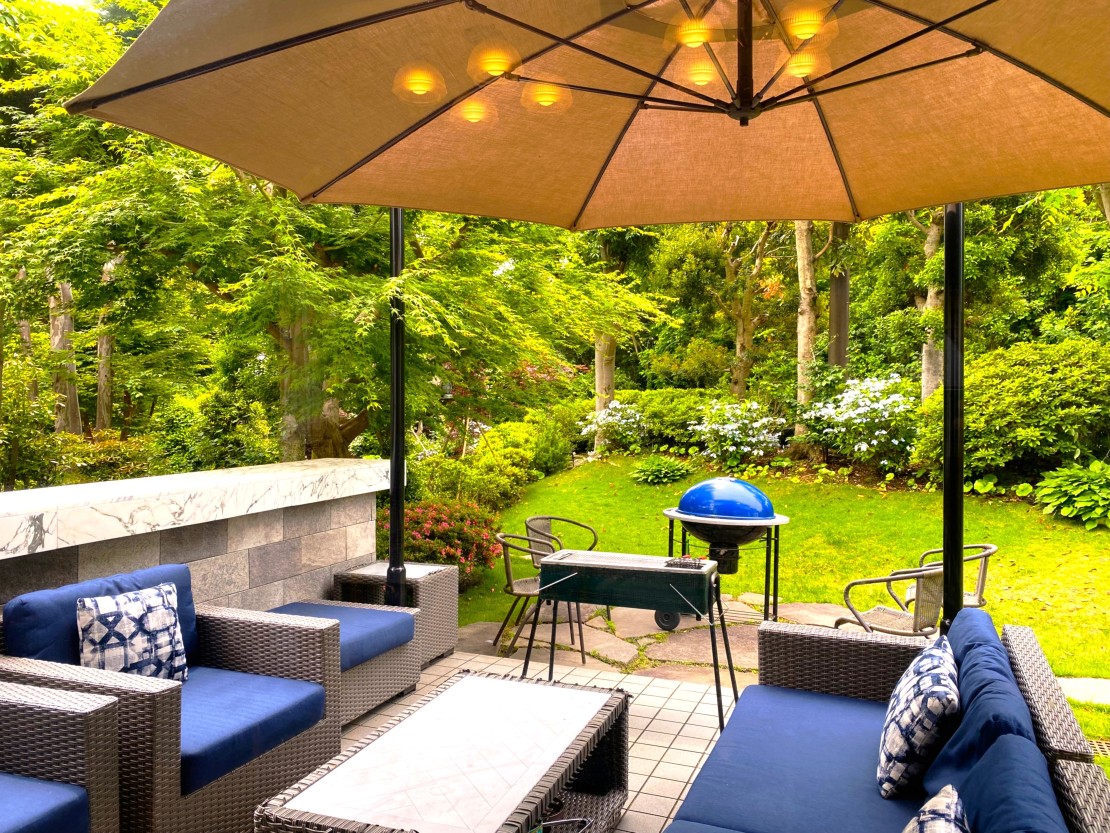 地中海の家｜静岡県・伊豆高原｜BBQテラス