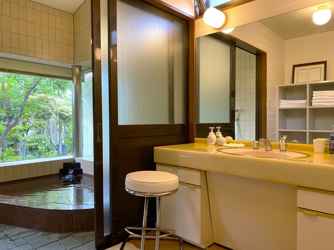 地中海の家｜静岡県・伊豆高原｜脱衣所