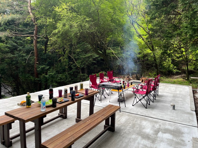 静岡県 伊東・宇佐美・川奈のコテージ｜ラ・ムーの写真：大自然でのBBQ！
