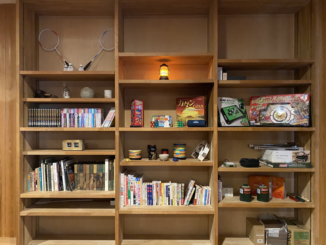 ラ・ムー｜静岡県・伊東・宇佐美・川奈｜リビング棚　living shelf