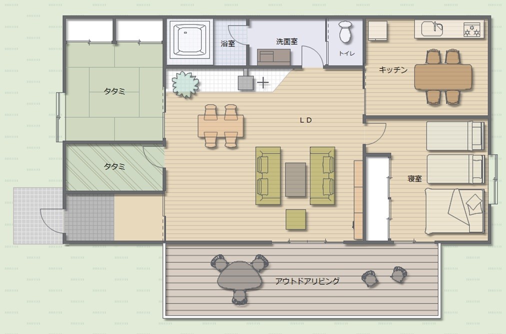 ラ・ムー｜静岡県・伊東・宇佐美・川奈｜間取り図　floor map