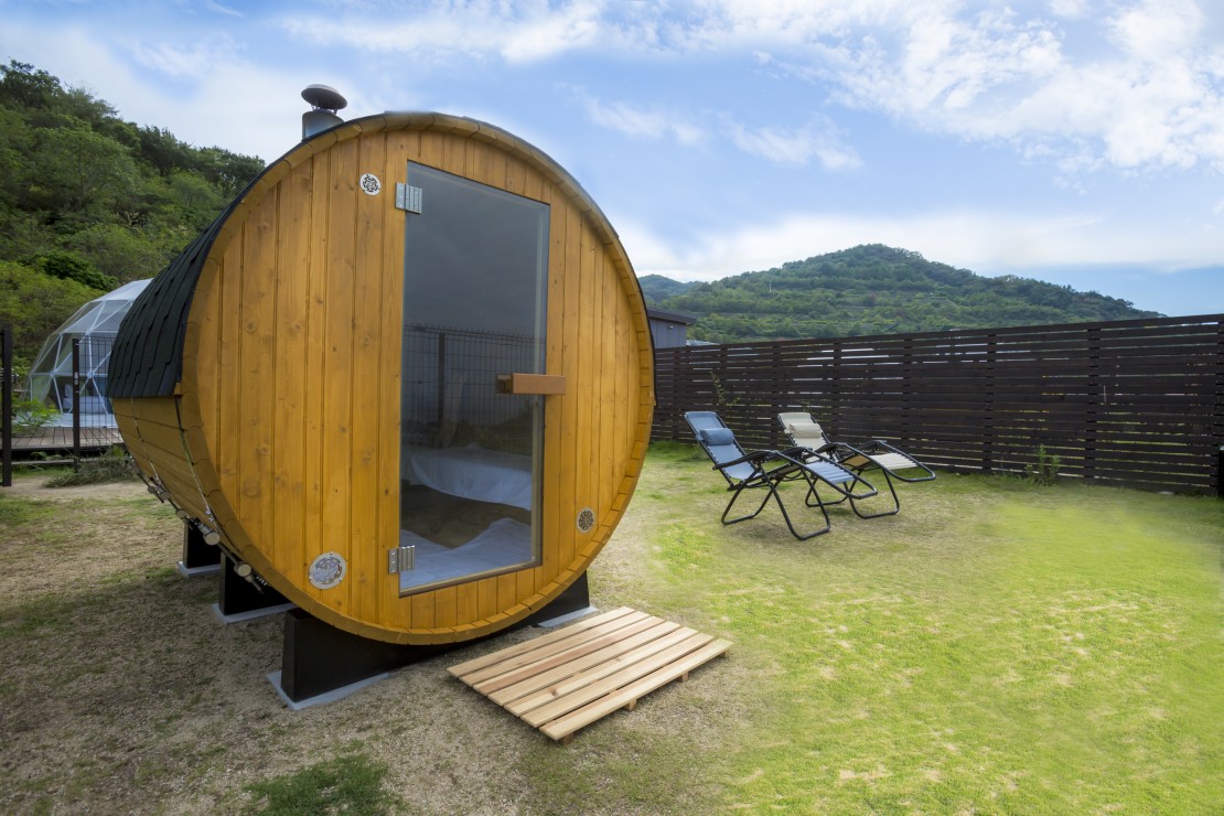 SKYDOME阪南｜大阪府・大阪南部（堺・岸和田・関西空港）｜バレルサウナがプライベートでお楽しみ頂けます！