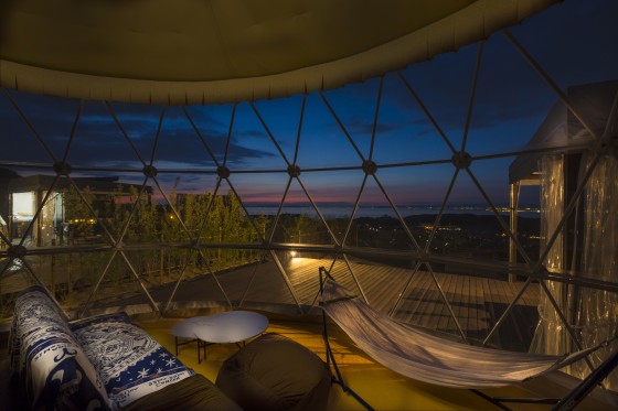 大阪府 大阪南部（堺・岸和田・関西空港）のグランピング｜SKYDOME阪南：高級・ラグジュアリー