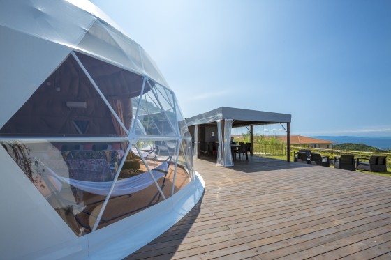 大阪府 大阪南部（堺・岸和田・関西空港）のグランピング｜SKYDOME阪南：一棟貸し